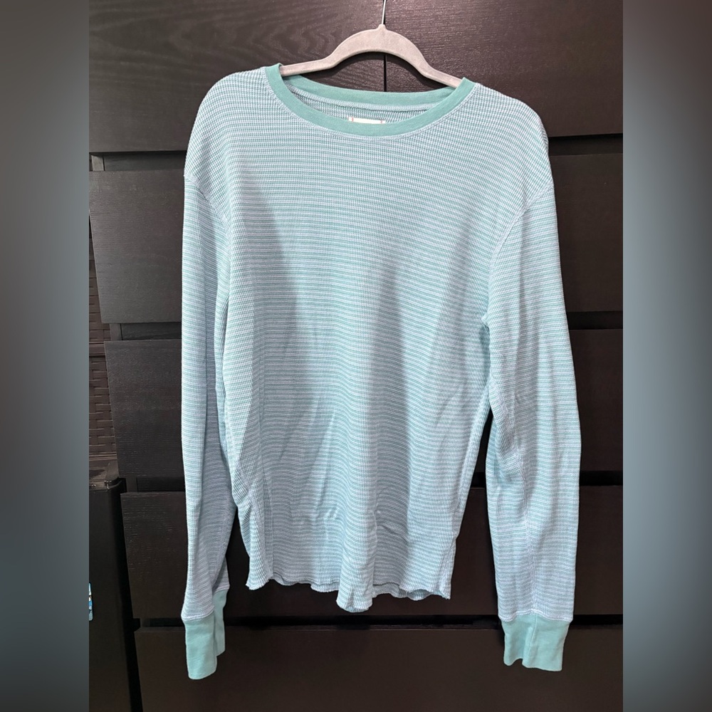BDG Teal Waffle Knit Top